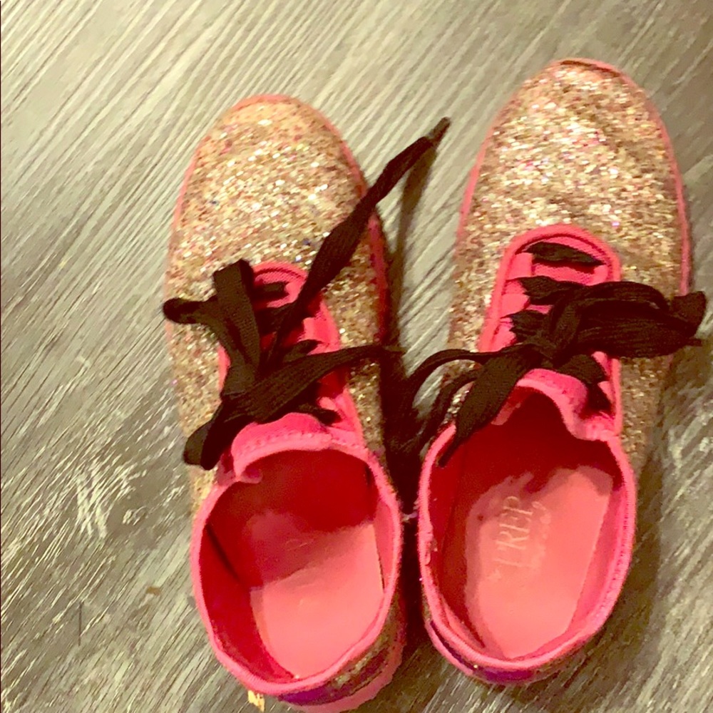 Bright pink sparkly